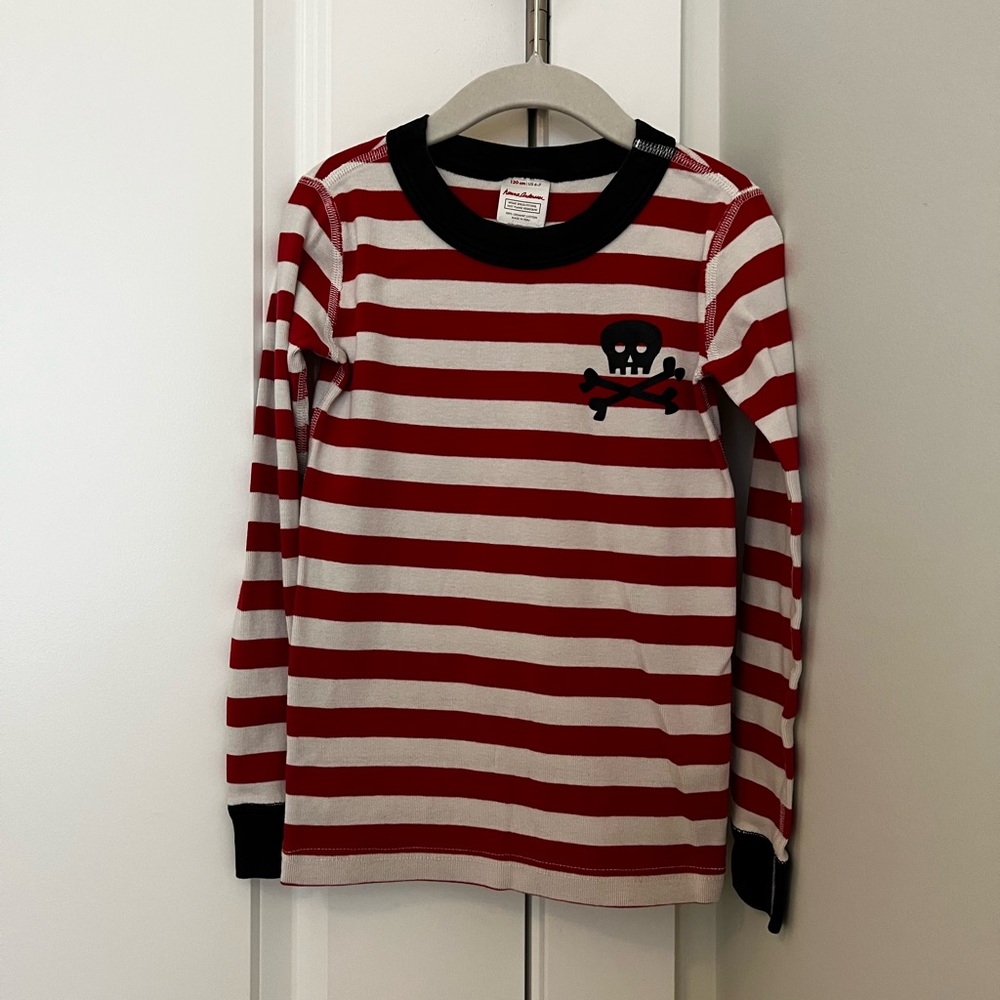 Hanna Andersson Pirate Long Sleeve Pajama set (size: 6-7/120)